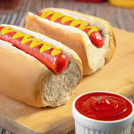 The Sausage Indicator Hot Dog Buns and Sauce